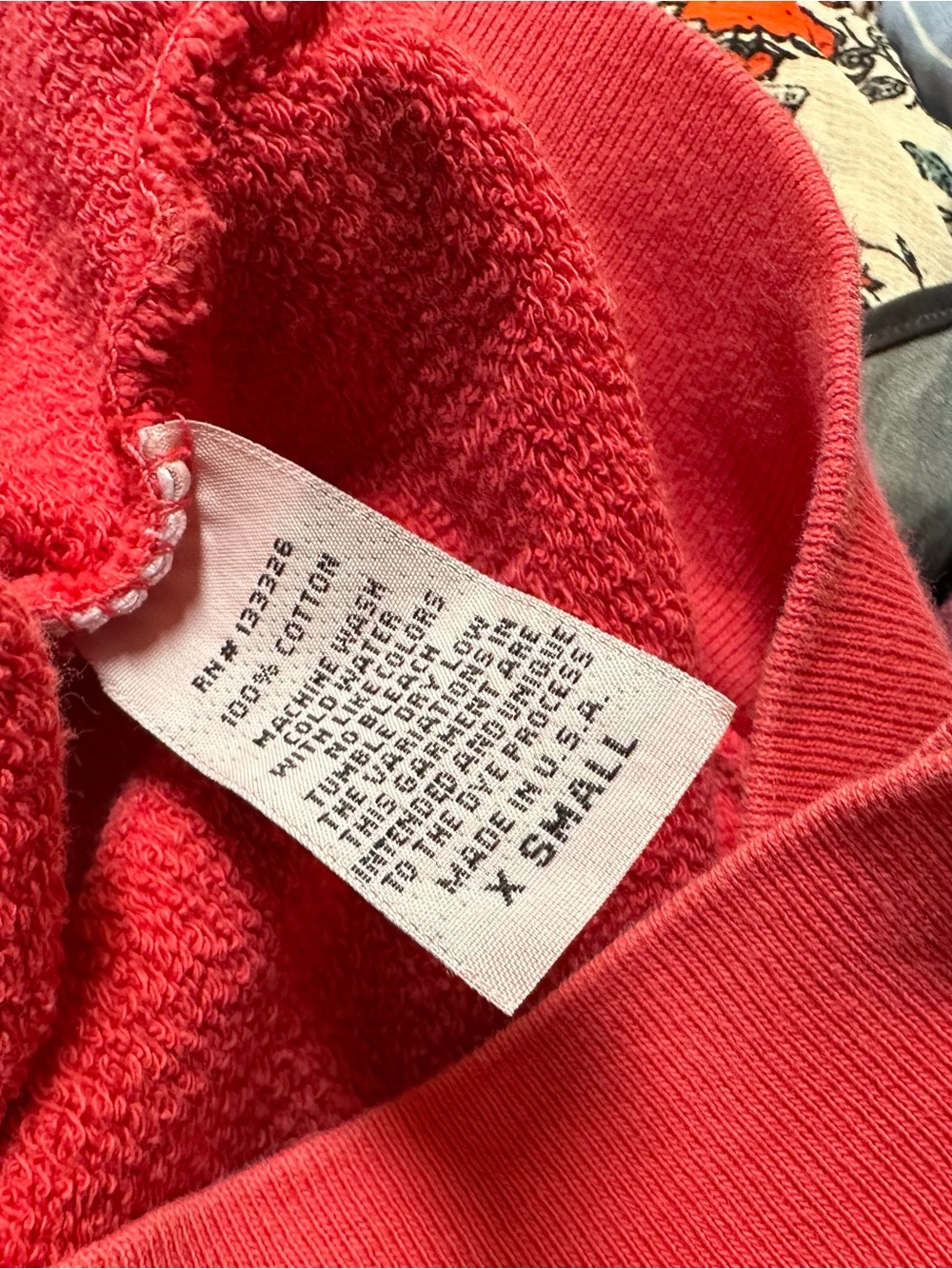 Retrobrand Red 'Long Skate Beach Patrol' Graphic Sweatshirt short sleeve xs - Picture 8 of 8